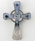 Silver Metal Decorative Wall Hanging Cross