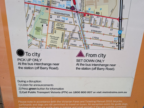 METRO UPFIELD Train Replacement Sign Melbourne Railways - Picture 7 of 10