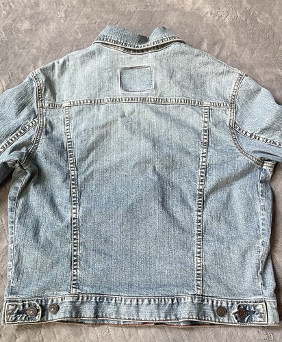Levi Strauss Signature SF Blue Button-Up Denim Jacket Size Medium Light Wash - Picture 8 of 16