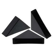 8Pcs Corner Protectors 10x50mm Plastic Right Angle Corner Guards Cushion Black
