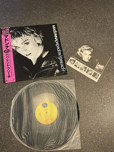 MADONNA PAPA DON’T PREACH 12” MAXI VINYL P-3603 Japanese 1ST PRESS OBI INSERT LP