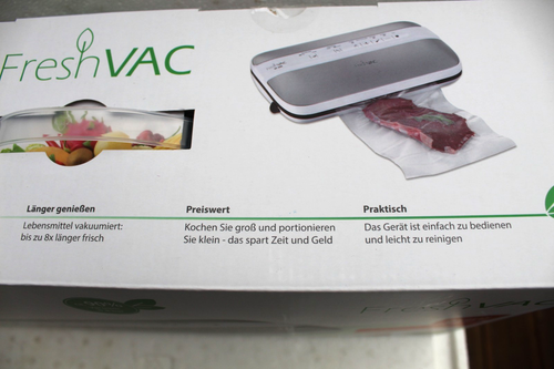 Vakuumiergerät Fresh Vac VF 500 120W -0,8 bar NEU OVP +Folienrolle/10 Folienbeut - Bild 10 von 11