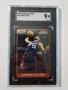 LEBRON JAMES 2006-07 Bowman Chrome #22 SGC 9 Mint POP 5