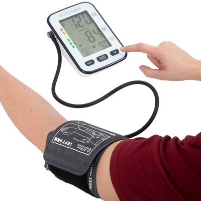 #ad Push Button Automatic Upper Arm Blood Pressure Cuff Monitor in Case $29.99