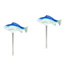  2 Pieces Fisch Deko Aquarium Fischtankharzdekoration Teichdekorationen