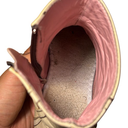 John Fluevog Presley Leder Stiefel Oyster Beige Herren 7 Damen 9 - Bild 15 von 16