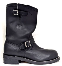 Vtg CHIPPEWA Men's Engineer Motorcycle Steel Toe Boots 11 D #27863 USA MADE *