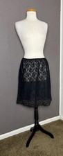 Vintage 1960's Lace Slip Skirt size L from Deena Solid Lace Half Slip