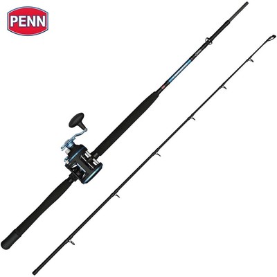 PENN All-Round Boat Fishing Rod-Level Wind Reel Combo WARFARE II 7ft 20-30lb