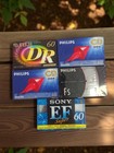 Lot de 5 cassettes audio neuves vierges