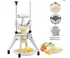 VEVOR Potato Slicer Commercial Vegetable Fruit Cutter Chopper 4 Blades & Tray