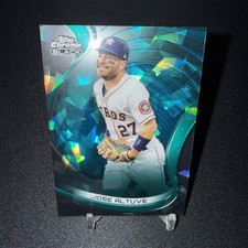 2022 Topps Chrome Black Green Refractor Jose Altuve SP #24/99