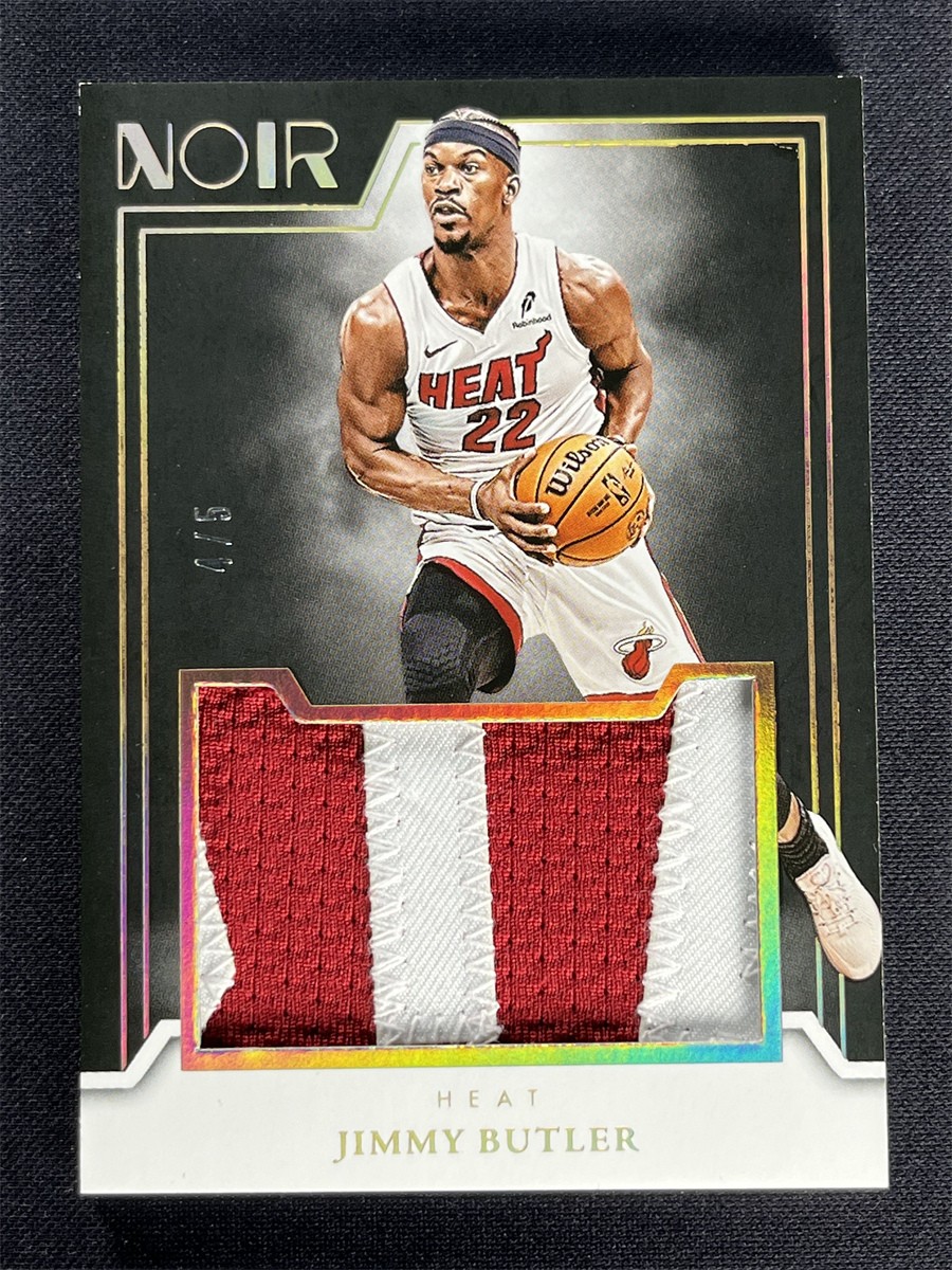 2024-25 Panini Noir Jimmy Butler #JM-BUT Jumbo Materials Patch Heat /5