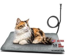 Outdoor Pet Heating Pad for Dog  Cat, Multi-Size Waterproof XL: 24" x 36" Gray
