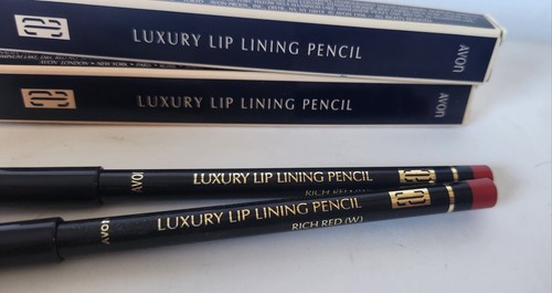 Avon Lip Liner Pencil RICH RED .05oz New NOS Lot of 2 - Picture 2 of 2