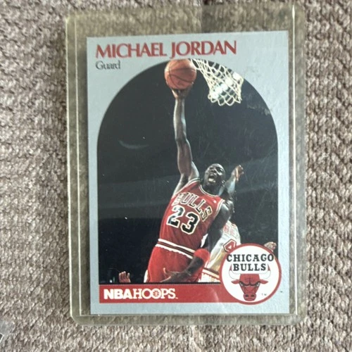 NBA Hoops 1990-91 Base Set Michael Jordan #65 Chicago Bulls Basketball Card