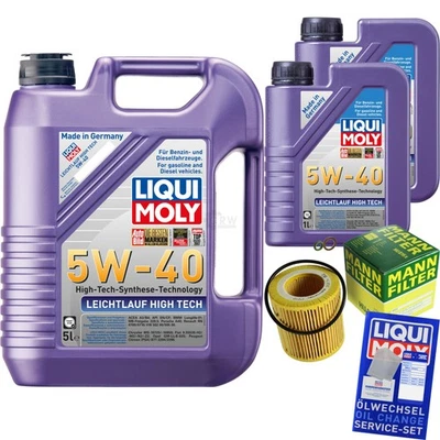 LIQUI MOLY, MANN-FILTER KIT INSPECCIÓN FILTRO LIQUI MOLY ACEITE 7L 5W-40 BMW SERIE 3 E90 325I 330I 335I