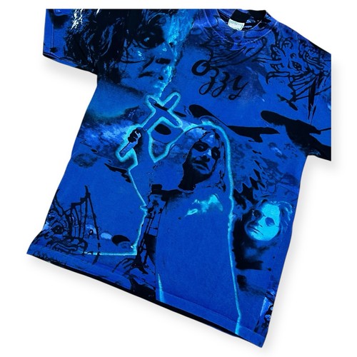 90s Ozzy Osbourne AOP Prince of Darkness Black Sabbath Graphic T-Shirt Size XL - Bild 4 von 15