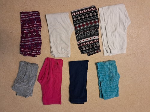 (8) Girls 7/8 Leggings Medium Lot Size 7/8
