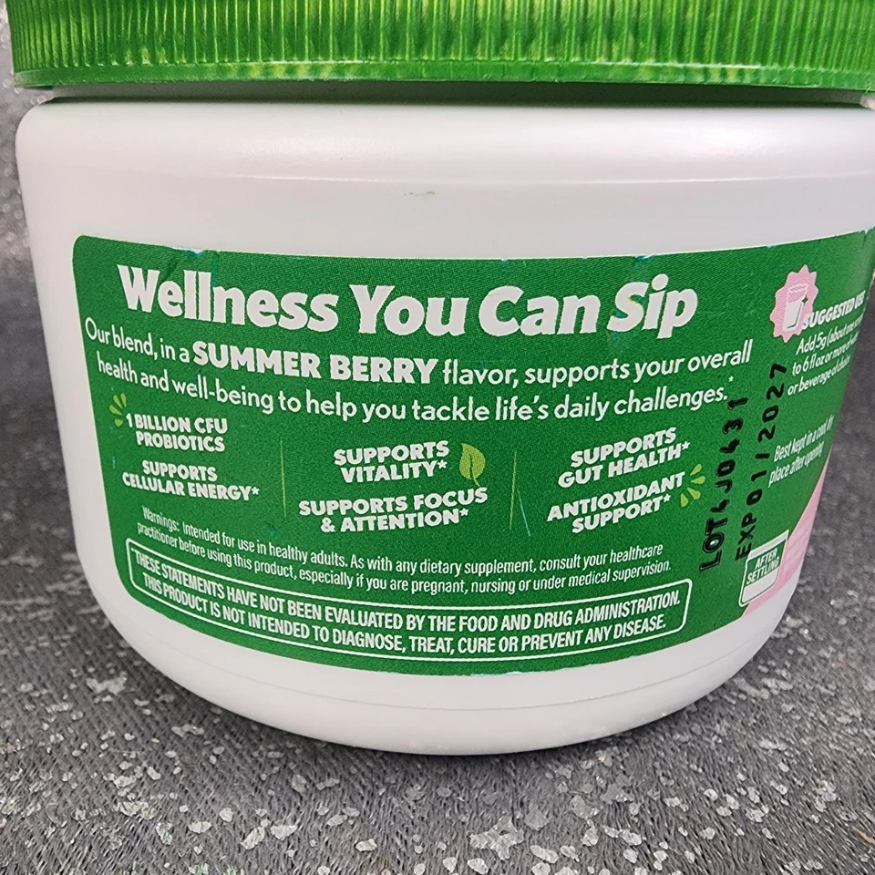 Суперпродуктовый порошок Amazing Grass Sweet Greens летняя ягода 25 порций срок годности 1/2027 - Изображение 4 из 4