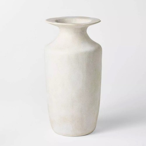 Exaggerated Rim Ceramic Tall Vase 14” - Threshold designed with Studio McGee