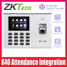 ZKTeco K40 TCP/IP USB Biometric Fingerprint Time Attendance System with Battery