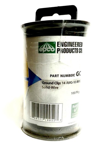 Paquete de 100 clips de tierra para cable sólido 14AWG-12AWG **ENVÍO GRATUITO** - Imagen 2 de 6