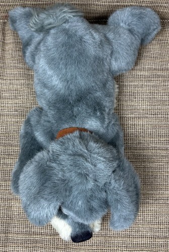 Vintage Walt Disney Company Lady And The Tramp Plush Gray Dog 13" Bean Bag - Picture 5 of 10