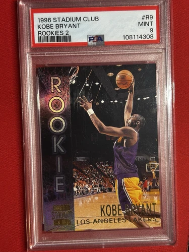 1996 Stadium Club Kobe Bryant Rookies 2 PSA 9
