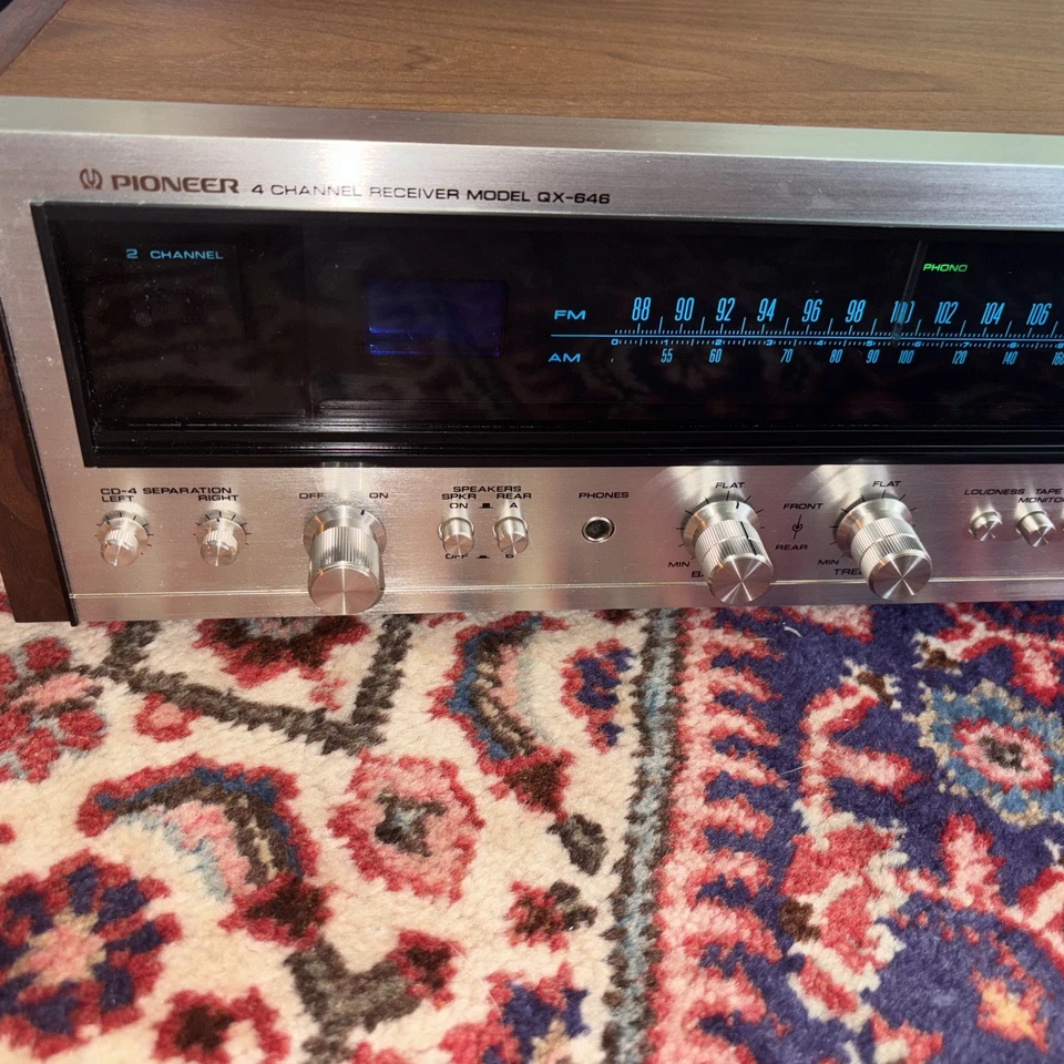 RECEPTOR PIONEER QX-646 QUAD 4 CANALES 1 DUEÑO EXCELENTE UNIDAD DE FUNCIONAMIENTO Foto 2 de 4