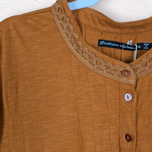 Gudrun Sjoden Organic Cotton Embroidered Dress Pockets Size XL - Picture 7 of 15