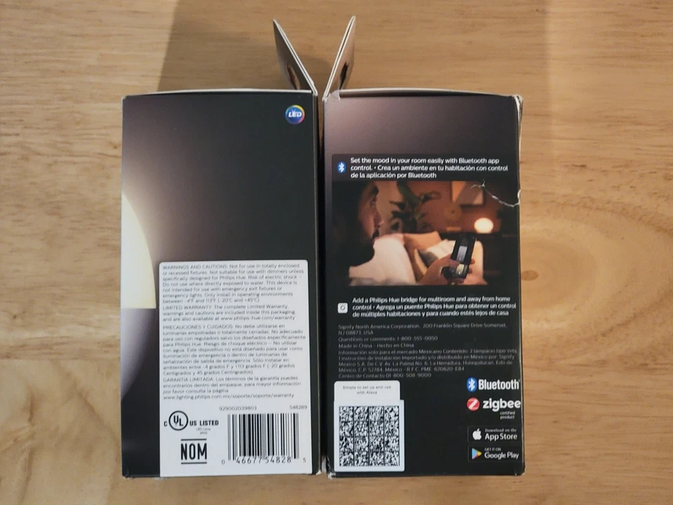 Philips Hue Smart 40W B39 E12 450LM Candle-Shaped LED Bulb - Warm White (4 Pack) - Image 2 of 4