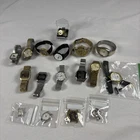 VTG Lot of 17 Mens Womens Watches Timex Ring Diseny Elgin Citizen Futura Louise