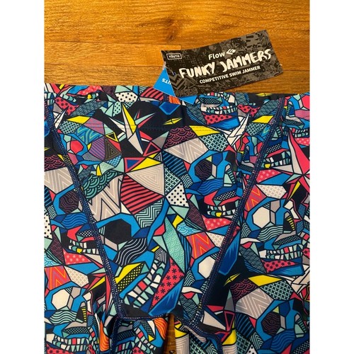 Flow Funky Jammers size 32 Youth boys trunks swimwear NWT MultiColor - Picture 2 of 6