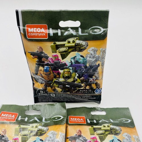 Mega Construx Halo Infinite Pro Builder Series 3 Blind Bag Lot Of 3 -Sealed Xbox - Picture 2 of 10