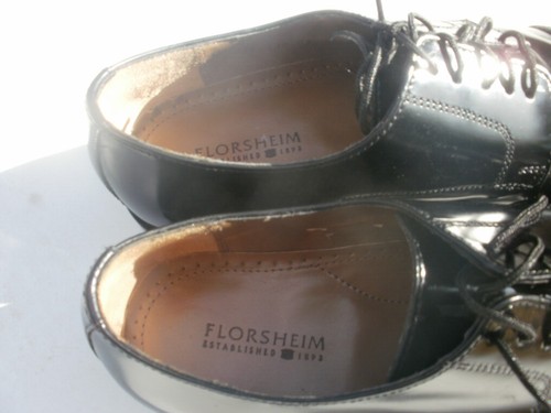 Zapatos de vestir FLORSHEIM Broxton negros para hombre TALLA 8 NR MT - Imagen 8 de 12