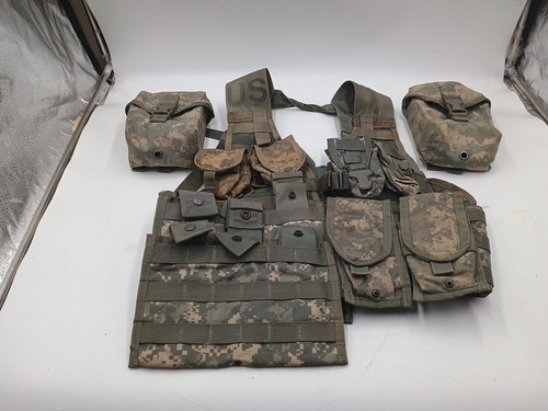 ACU MOLLE II FLC Weste 2 Doppel 2 Dreifach 2 Hände 2 Blitz 2 IFAK Beutel - Bild 2 von 8