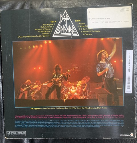 Def Leppard – On Through The Night LP UK 1980 9102 040 Vertigo Ex - Picture 2 of 8