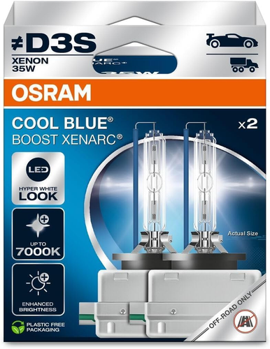 XENARC Cool Blue Boost, D3S, Xenon Headlight Lamps, 7000K, Hanging Folding Box ( - Foto 4 di 12