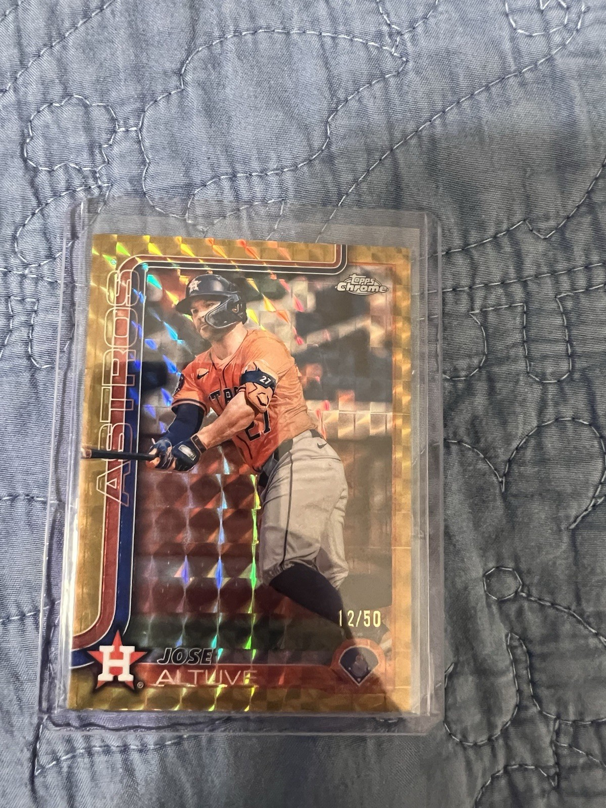 Jose Altuve Houston Astros 2025 Topps Chrome Baseball Geometric Refractor #77