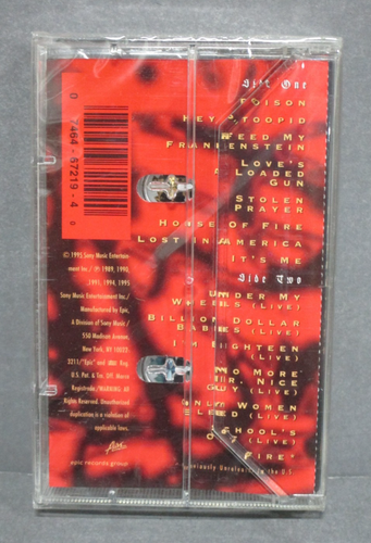 ALICE COOPER "Classicks" FACTORY SEALED NEW CASSETTE TAPE - Picture 2 of 2