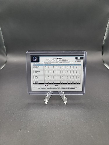 2025 Topps Series 1 Spring Training Parallel Otto Lopez #172 Miami Marlins - Picture 2 of 2