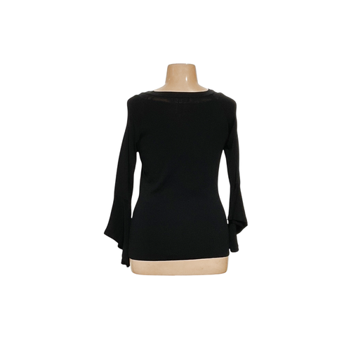 INC International Concepts Black Viscose Blouse XL - Picture 2 of 4