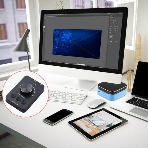 USB Audio Volume Controller Knob Audio Adjuster Video PC Computer Speaker Switch - Zdjęcie 7 z 8