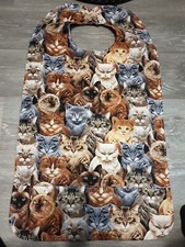 HANDMADE 3 Pockets BIB APRON Cats Kittens New....No Tags 18.5" Wide x 34" Long