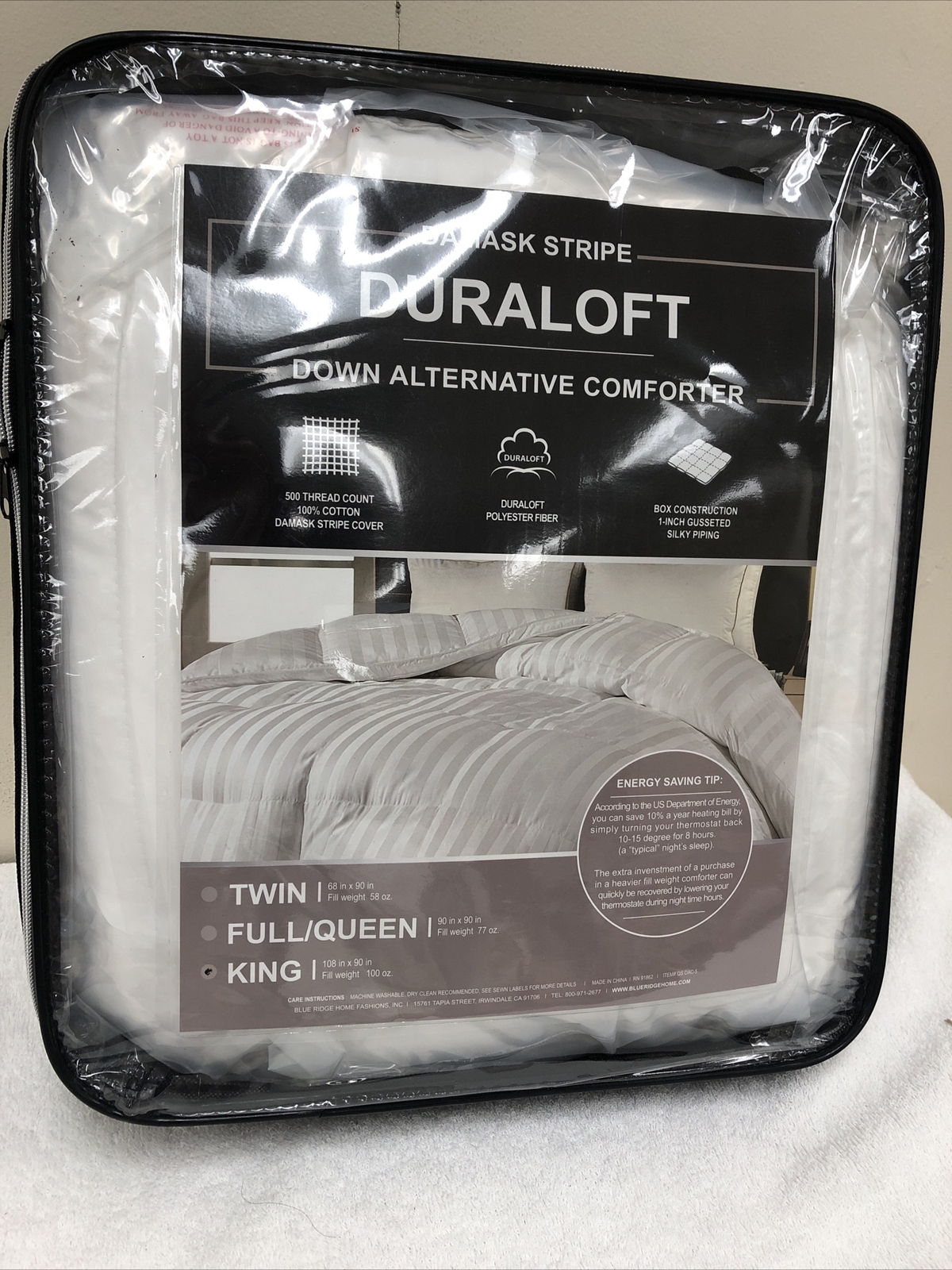 duraloft down alternative comforter