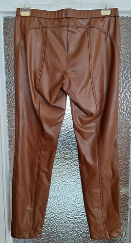 Damen Hose Rosner Alisa Gr. 42 / LG 30 NEU Kunstleder Optik Braun Schlupfhose - Bild 3 von 3