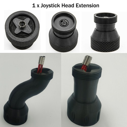 90/118 70/115mm Elbow Straight Pipe Joystick Head Extension for Hotas Warthog