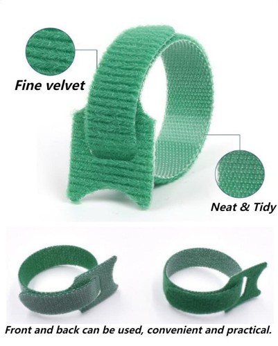 100PCS Cable Wire Hook Loop Wire Ties Reusable Fastener Organizer Bulk Packs - Picture 14 of 27