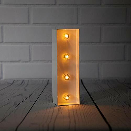 Fantado White Marquee Light Letter 'I' LED Metal Sign (8 Inch, Battery Operat... - Picture 1 of 4